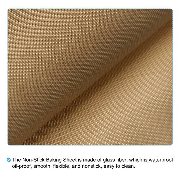 6pcs BBQ Grill Mat 13"x13" Non Stick Oven Liners Baking Pad, Brown